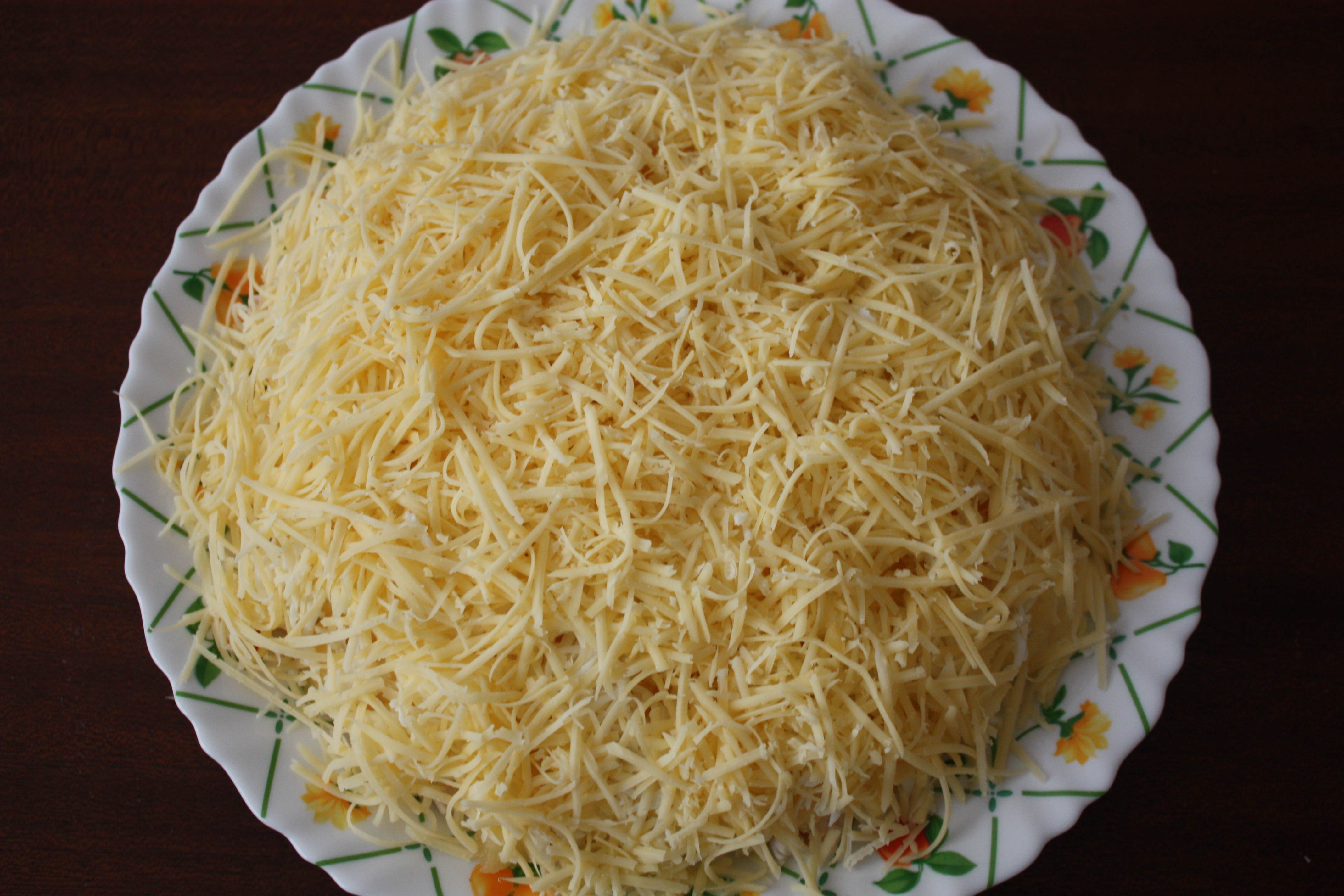 салат ананас курица сыр