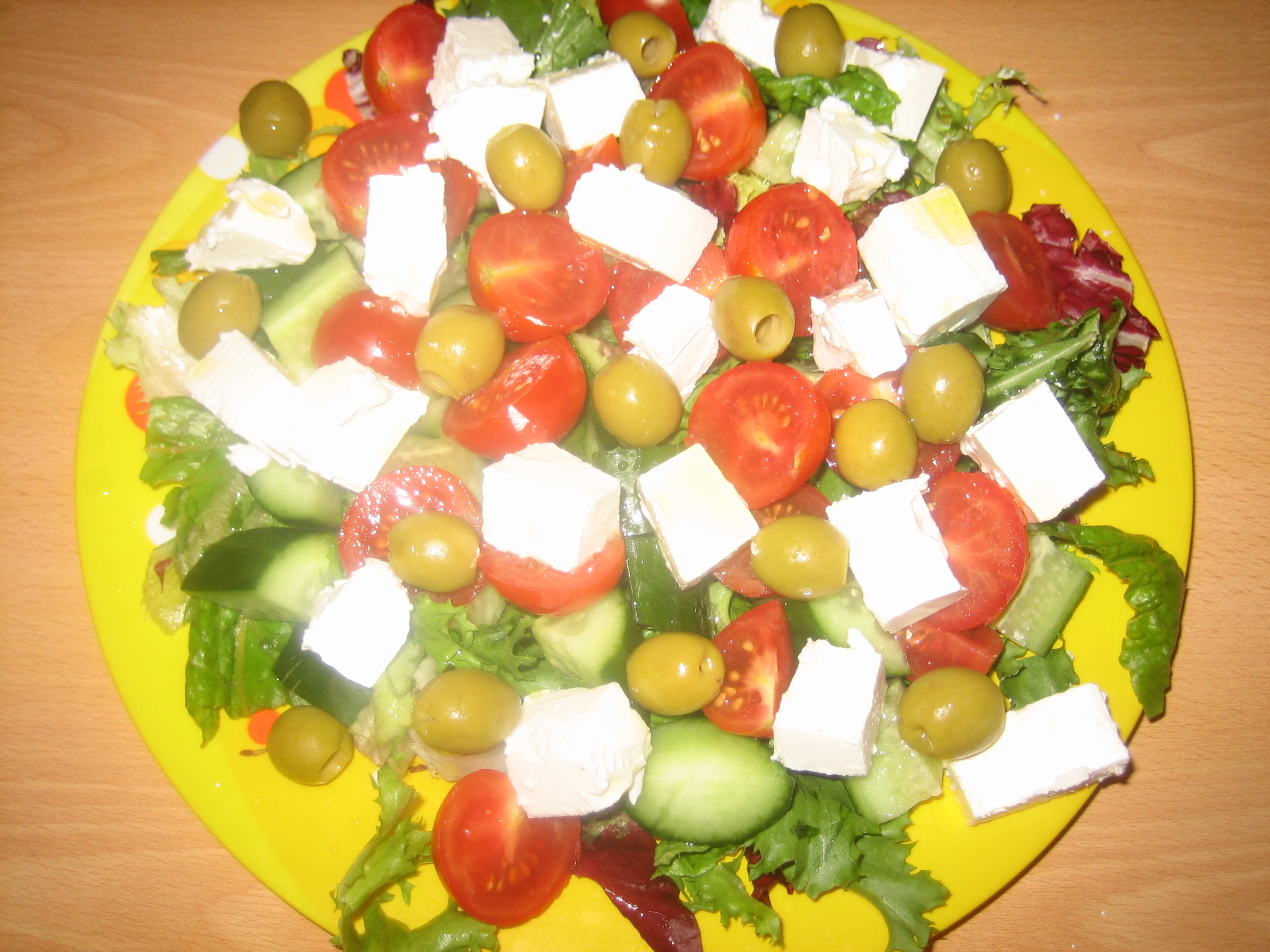 приготовление салата греческого