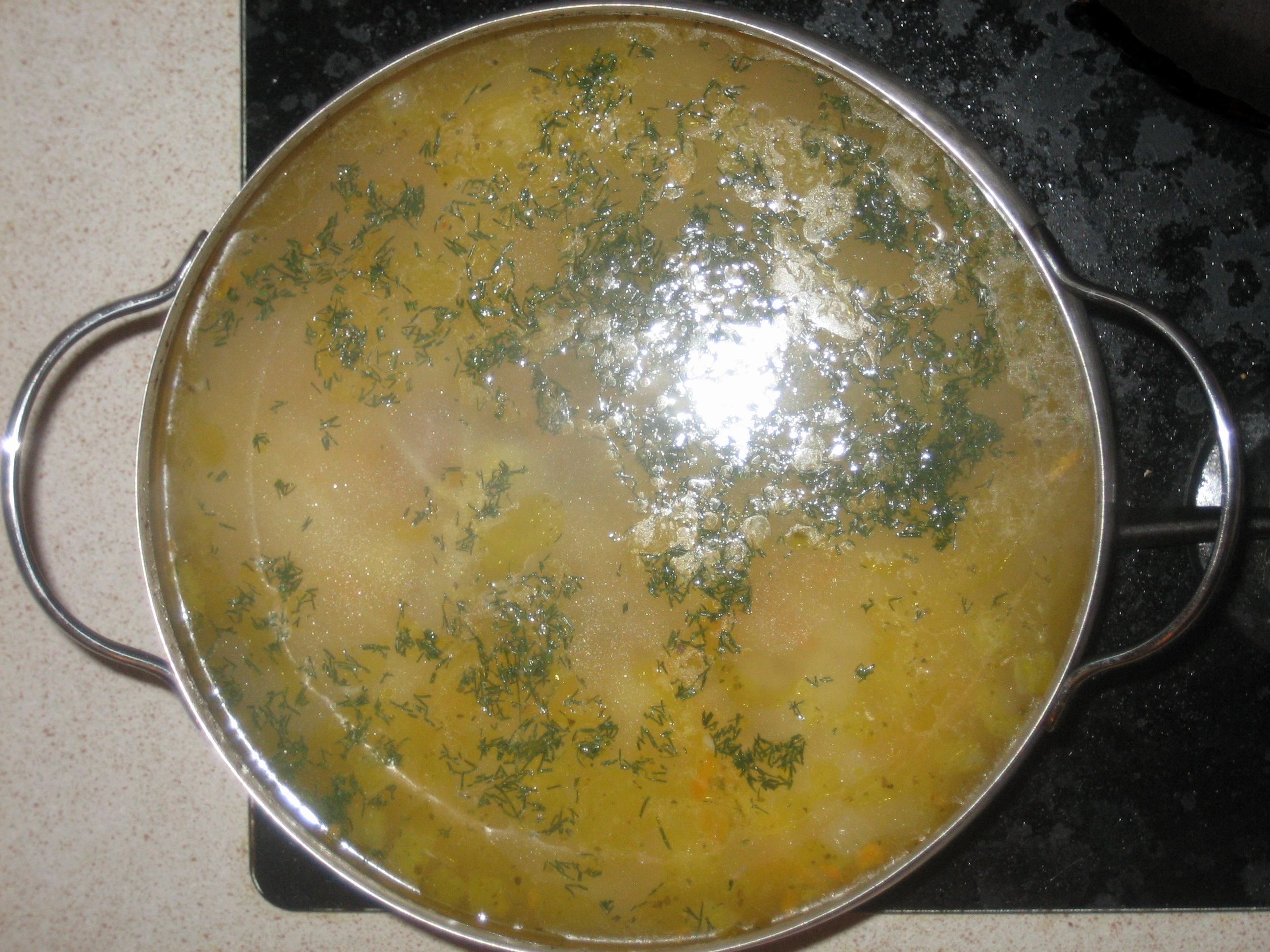 суп с домашней лапшой